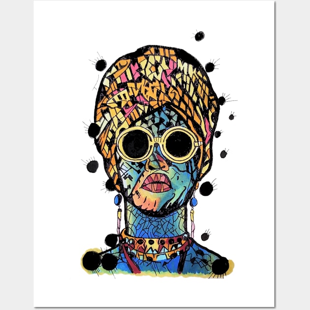 Tribal Rockstar Wall Art by KazArtDesigns